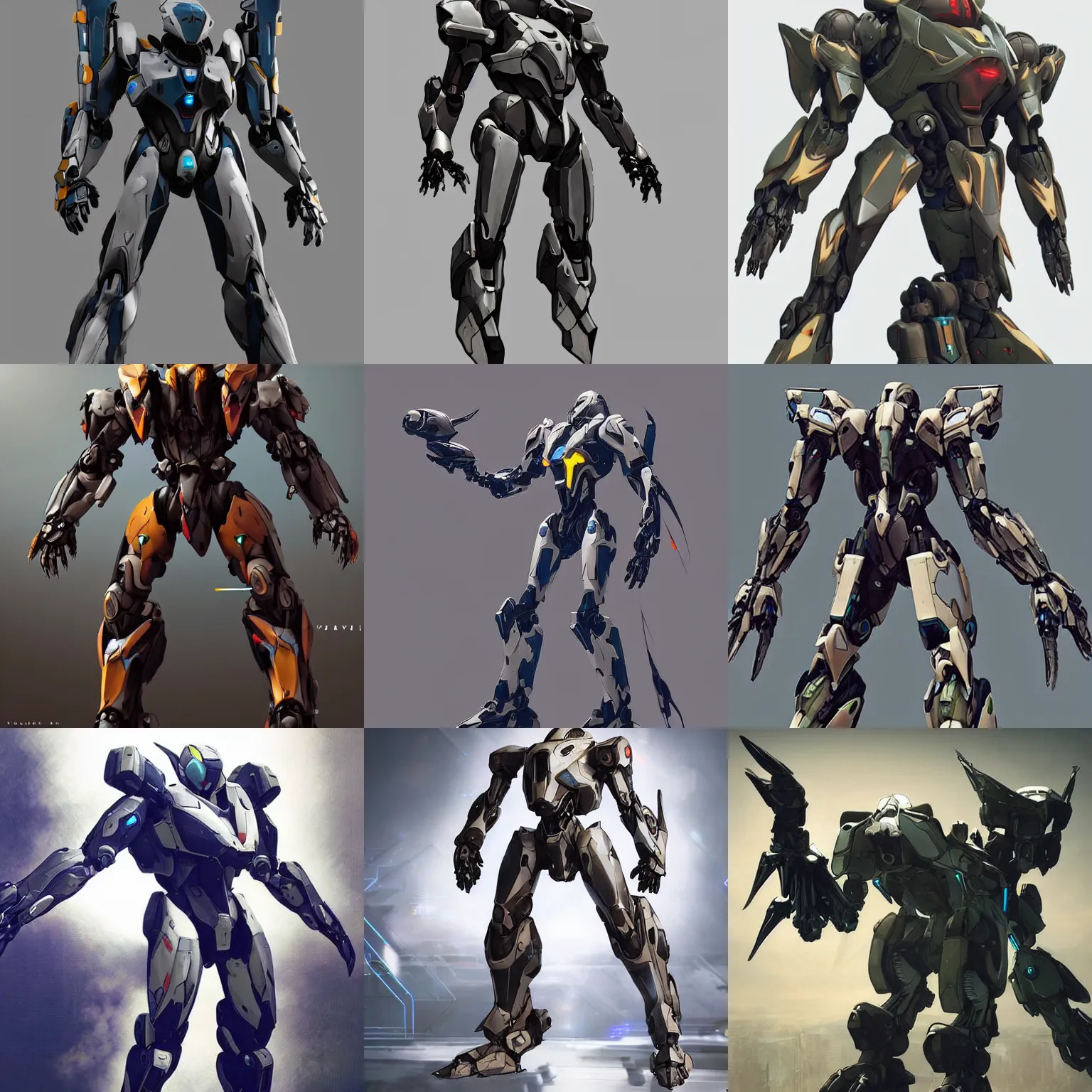 Image similar to concept mecha suit from anthem video game, by vitaly bulgarov, by yoji shinkawa, by joss nizzi, by shoji kawamori, bioware, mecha, deviantart, artstation, render, unreal engine