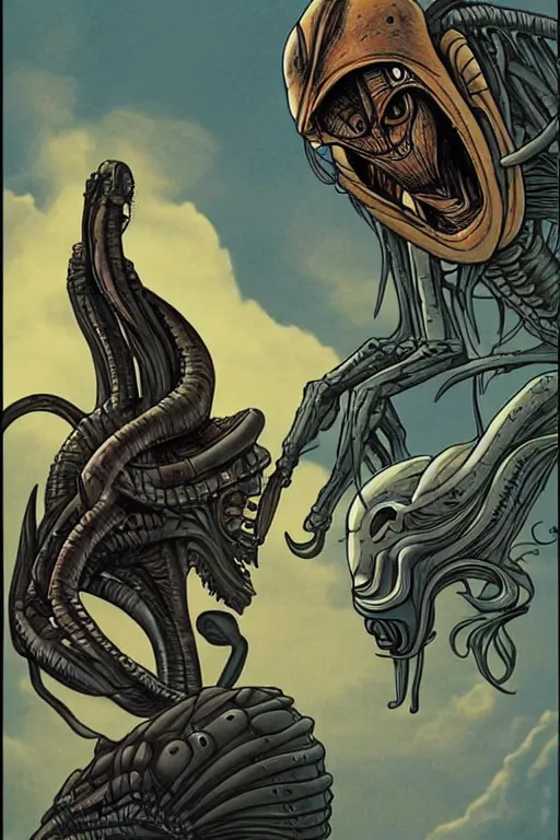 Image similar to alien & predator forbidden love