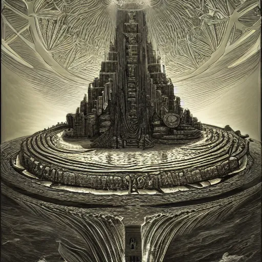 Prompt: fountain of life by jeffrey smith and wlop and gustave dore, featuring rhodium wires, circuitry, code, binary, cryptonomicon, dmt entity, ambient occlusion, 3 d concept render, scientifically accurate, artstation, intricate, beautiful, look at that detail!