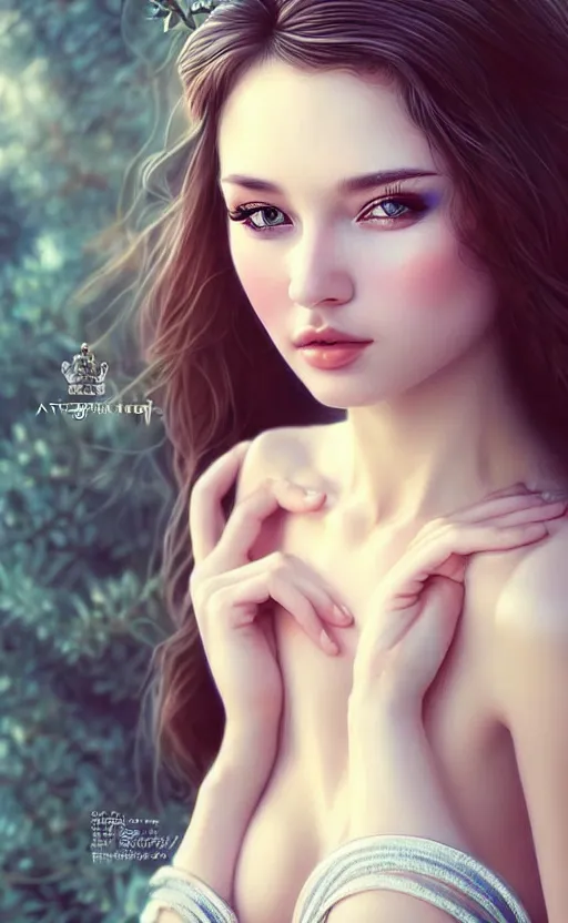 Prompt: a gorgeous russian female photo, bokeh, beautiful face, professionally retouched, soft lighting, realistic, smooth face, full body shot, torso, dress, perfect eyes, sharp focus on eyes, 8 k, high definition, insanely detailed, intricate, elegant, art by artgerm and kyoung hwan kim