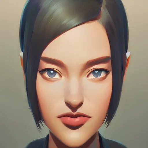 Image similar to face icon stylized minimalist megan man x, loftis, cory behance hd by jesper ejsing, by rhads, makoto shinkai and lois van baarle, ilya kuvshinov, rossdraws global illumination