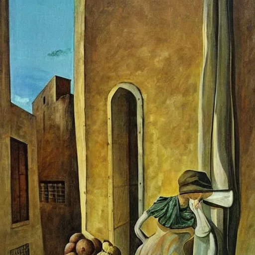 Image similar to old city by dorothea tanning