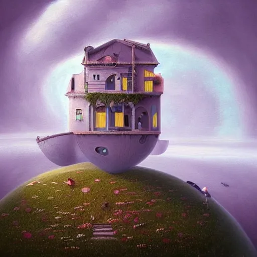 Prompt: A beautiful painting of un mundo surrealista creado por Gediminas Pranckevicius con quantum mechanics, very detailed