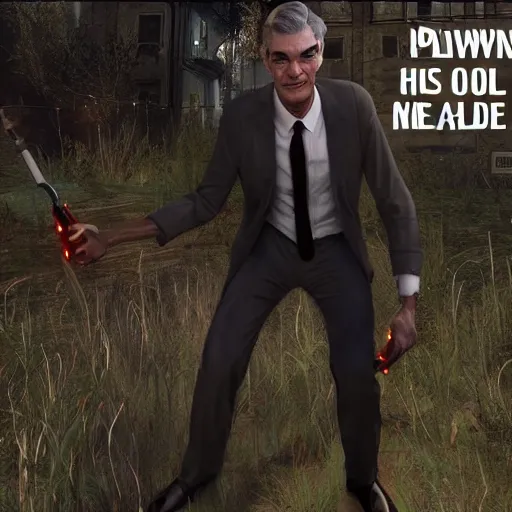 Image similar to Screenshot of Jerome Powell in Dead By Daylight