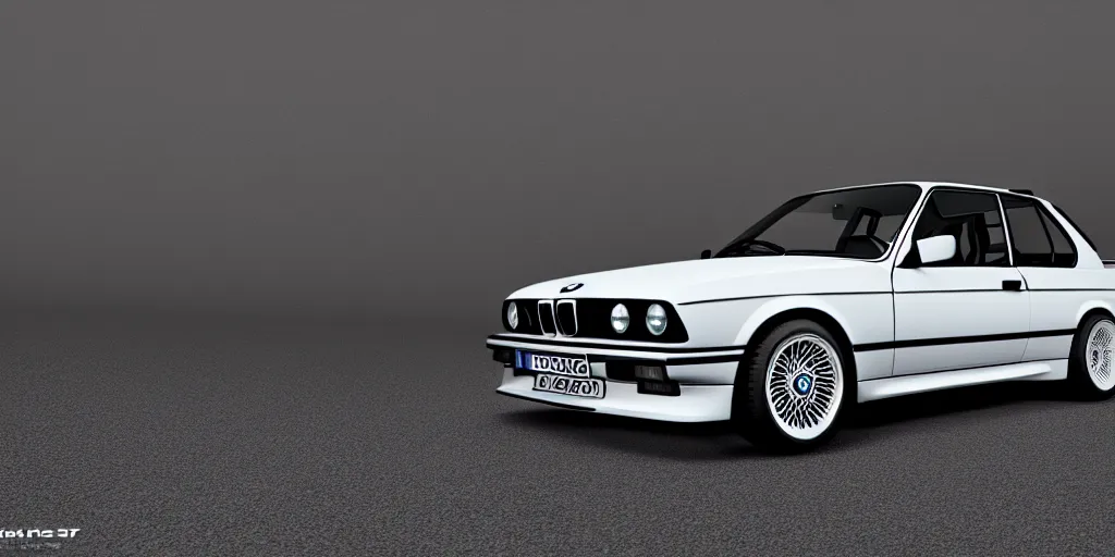 Image similar to 1989 BMW e30 schematic. Octane render, 4k, 8k, unreal 5, very detailed, hyper realism, trending on artstation.