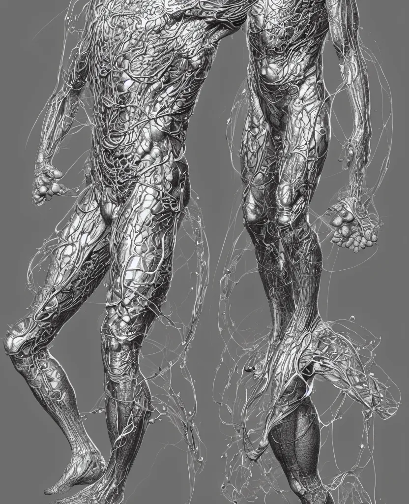 Image similar to a biologic man 1 9 0 6 by stanley artgerm and ernst haeckel, trending on artstation