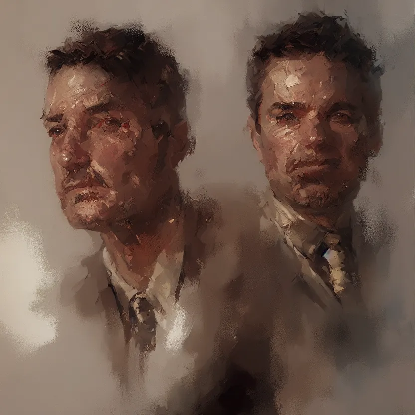 Image similar to A beautiful character portrait painting by Craig Mullins