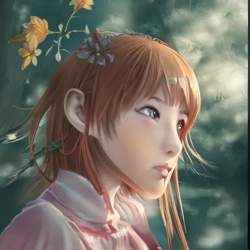 Image similar to sakura from cardcaptor sakura, fully clothed, sharp focus, intricate, elegant, digital painting, artstation, matte, highly detailed, concept art, illustration, ambient lighting, art by by eliseu visconti