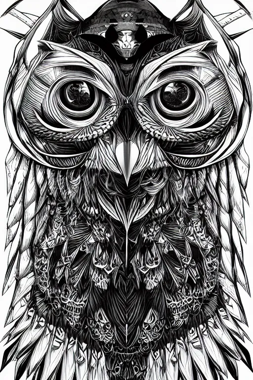 Image similar to evil owl monster, symmetrical, highly detailed, digital art, sharp focus, trending on art station