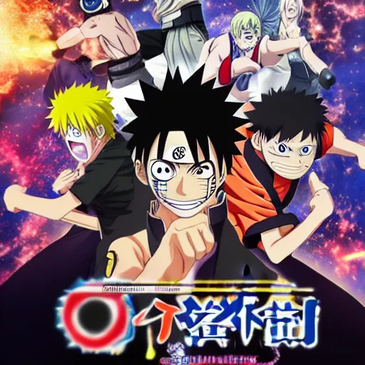 Naruto vs pain poster, 4k, anime, hd, artstation, Stable Diffusion