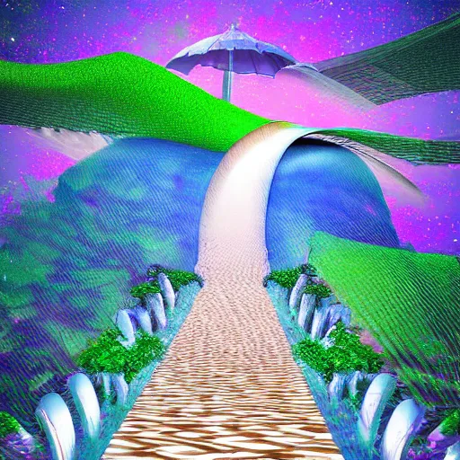 Image similar to pathways and philanthropy, digital art, surrealistic