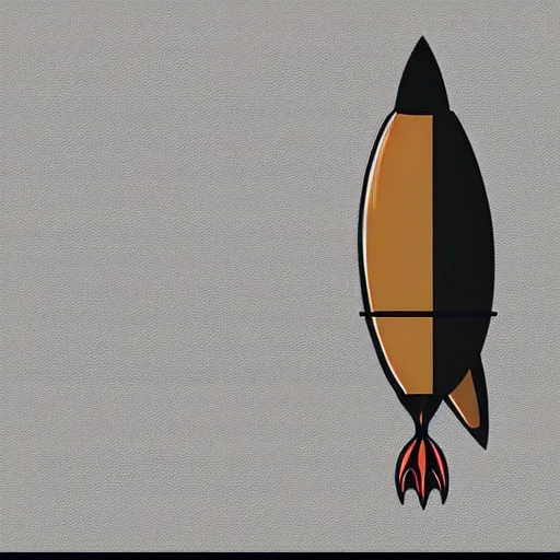 Prompt: rocket logotype vector style