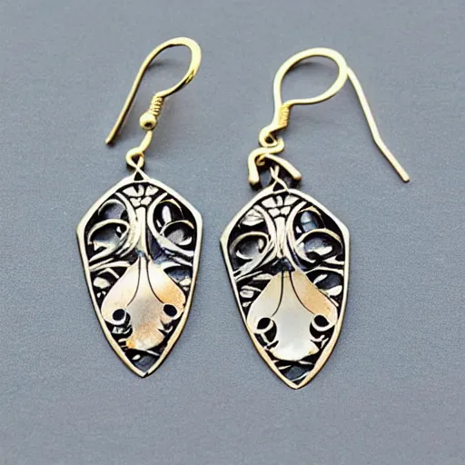 Image similar to artnouveau earrings