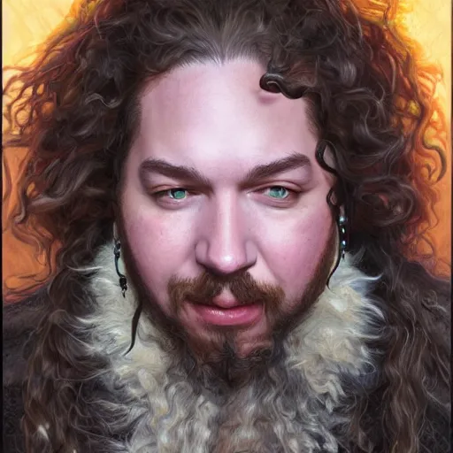 Image similar to Post Malone as a fantasy D&D character, close-up portrait art by Donato Giancola and James Gurney, digital art, trending on artstation