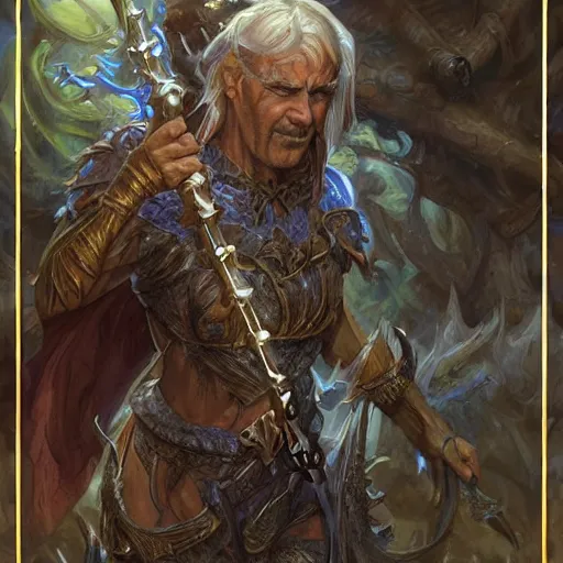 Image similar to Moist Critical as a fantasy D&D character, portrait art by Donato Giancola and James Gurney, digital art, trending on artstation