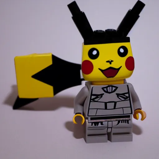 Prompt: pikachu as a lego