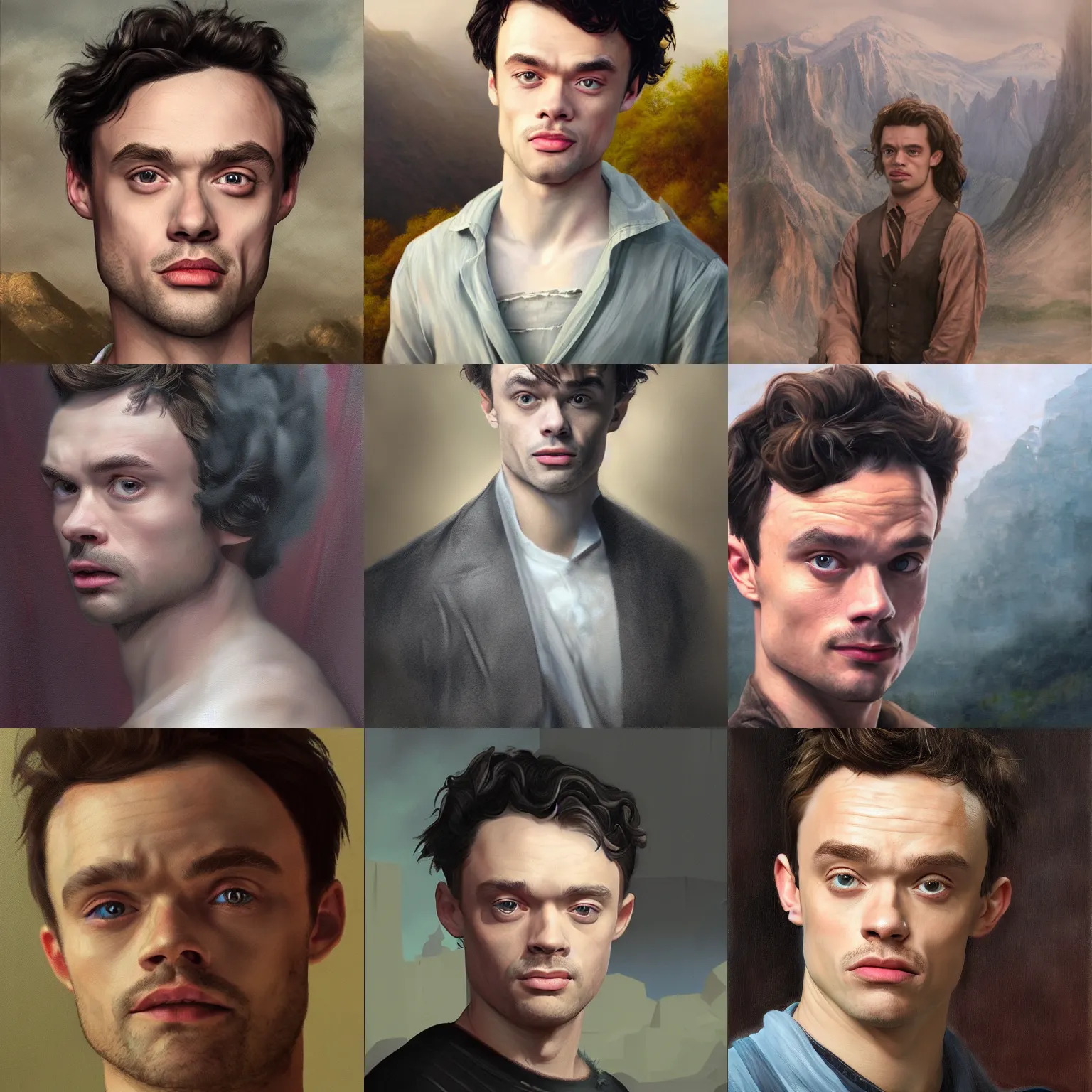 Prompt: Thomas Doherty, detailed matte painting portrait