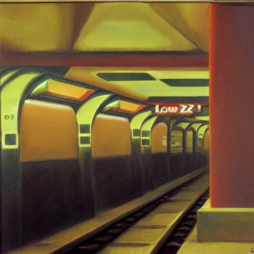 Prompt: subway exit, by o. louis guglielmi