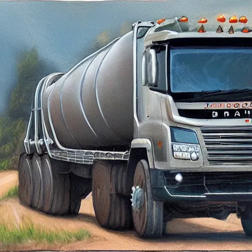 Prompt: A badger driving a large mining truck, photo, realistic, hyperrealism, realism, badger