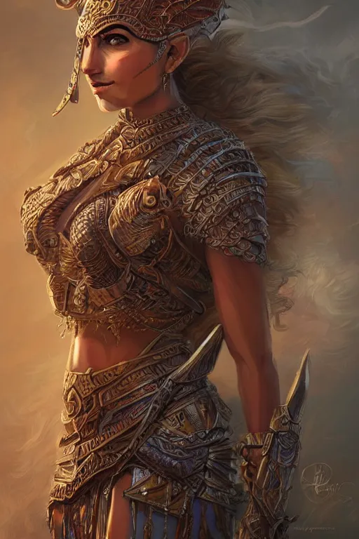 Image similar to a portrait of a anthropomorphic an ancient mesopotamia warrior goddess, D&D, fantasy, intricate, highly detailed, digital painting, artstation, concept art, smooth, sharp focus, illustration, art by artgerm