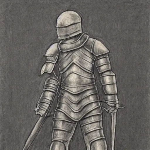 Prompt: a charcoal drawing of a full armored knight holding up a cannabis leaf. parchment paper. high details.