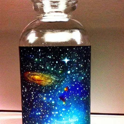 Image similar to universe in a bottle