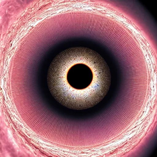 Image similar to Human eye as blackhole of the universe