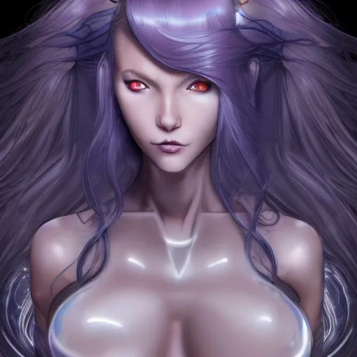 Prompt: cinematic, full shot, realistic beautiful cyborg mermaid, long hair, chromium body, perfect face, perfect body, ghost in the shell, hajime sorayama, h 7 6 8