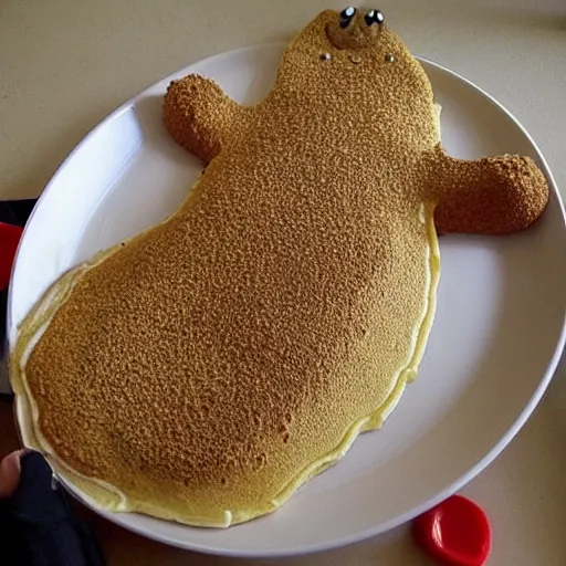 Image similar to !!! crocodile flattened!!! into ( ( ( pancake ) ) )