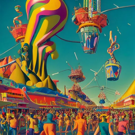 Image similar to carnival in rio de janiero by paolo eleuteri serpieri and tomer hanuka and chesley bonestell and daniel merriam and tomokazu matsuyama, unreal engine, high resolution render, featured on artstation, octane, 8 k, highly intricate details, vivid colors, vector illustration