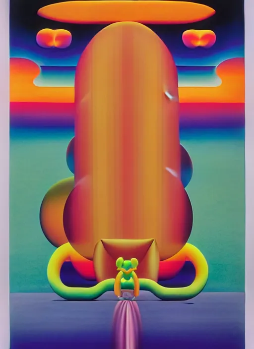 Image similar to balance by shusei nagaoka, kaws, david rudnick, airbrush on canvas, pastell colours, cell shaded, 8 k