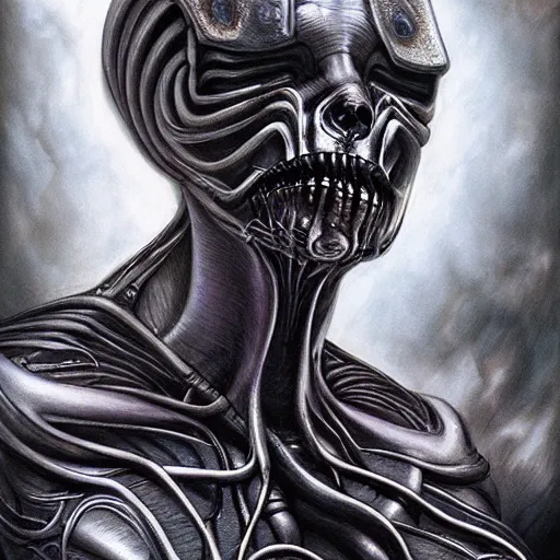 Prompt: giger, by artgerm