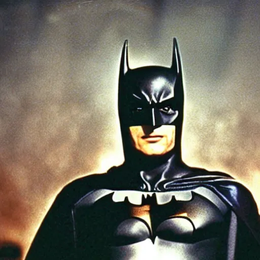Prompt: a film still of a batman movie directed by Stanley Kubrick released in 1985