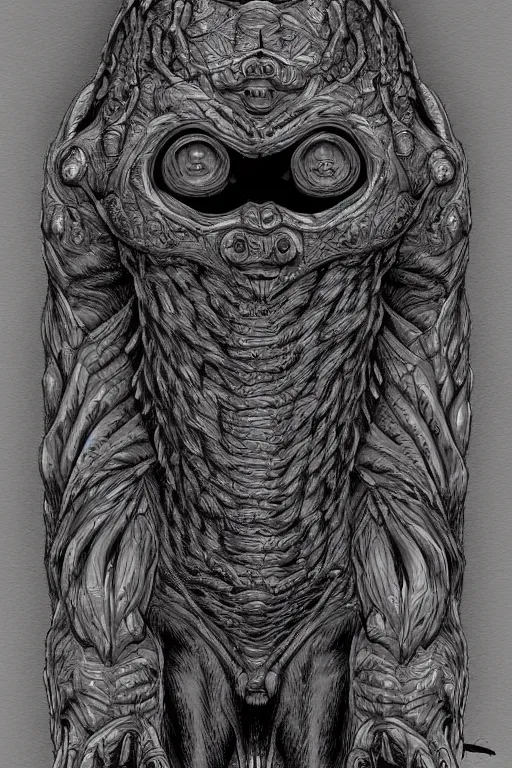 Image similar to mole humanoid figure monster, symmetrical, highly detailed, digital art, sharp focus, trending on art station, kentaro miura manga art style