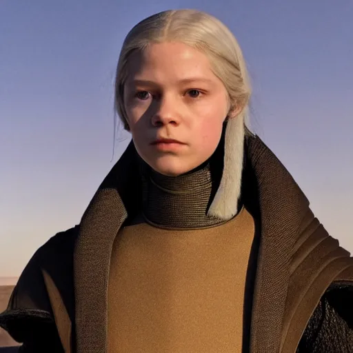 Prompt: Hunter Schafer in the movie Dune