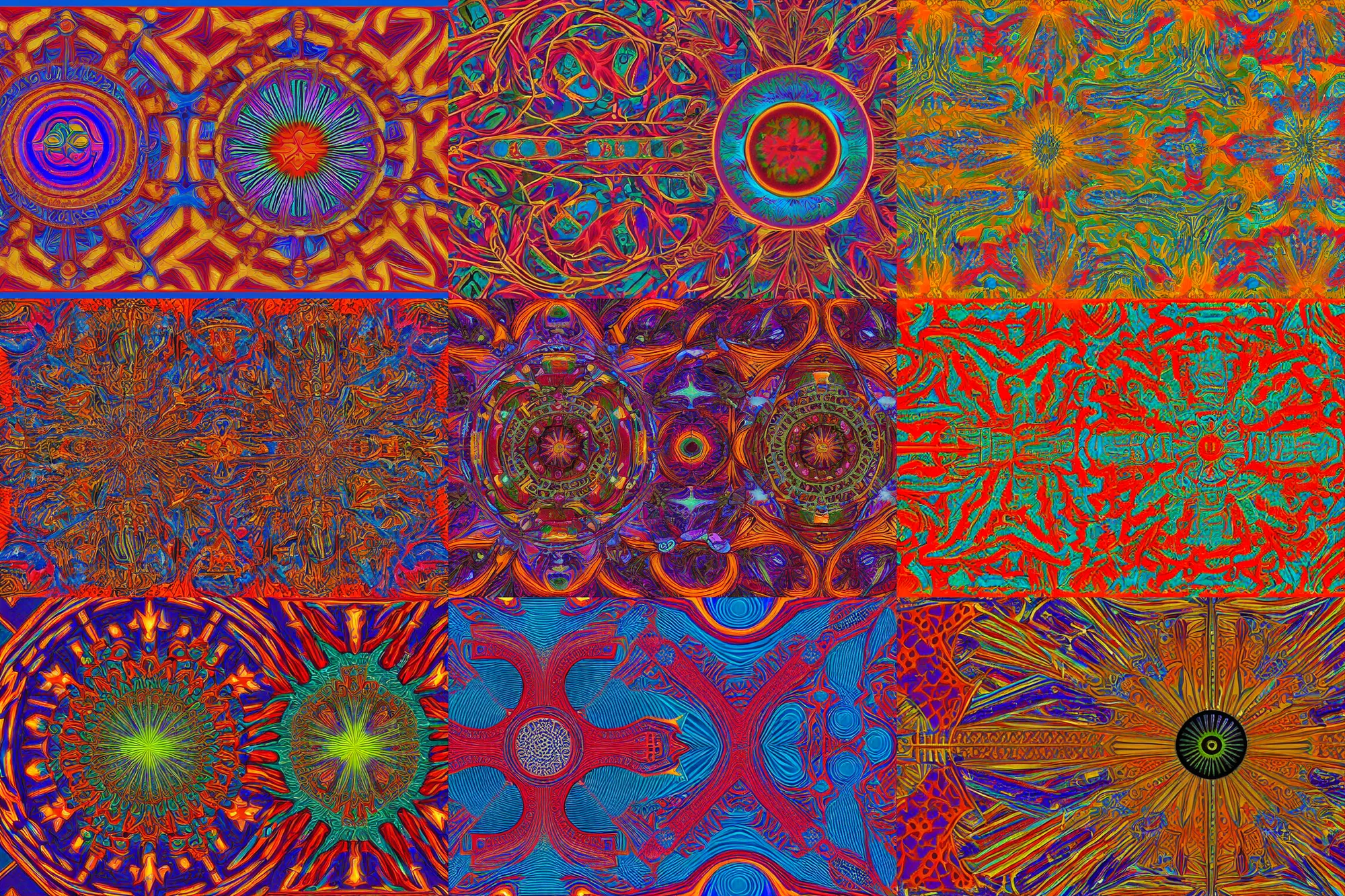 Prompt: symmetrical psychedelic ussr carpet, 3d, mundelbulb 3d, concept art, artstation, dmt, patterns, fractals, digital art