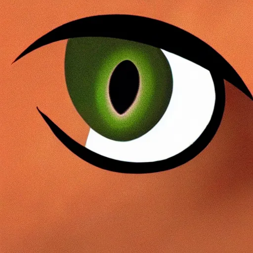 Prompt: goat eye, close - up of a goat's eye, goofy, cartoon