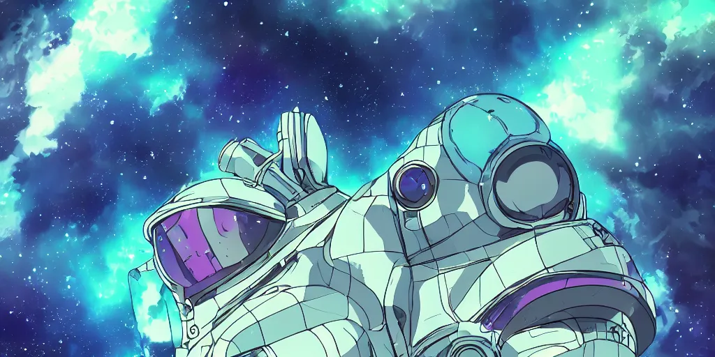 Prompt: Space Ship in Space, Tardigrade, Hyper detailed, Anime, Gurren Lagan, Surreal Space, Nebula, Galaxy, 4k, Illustration