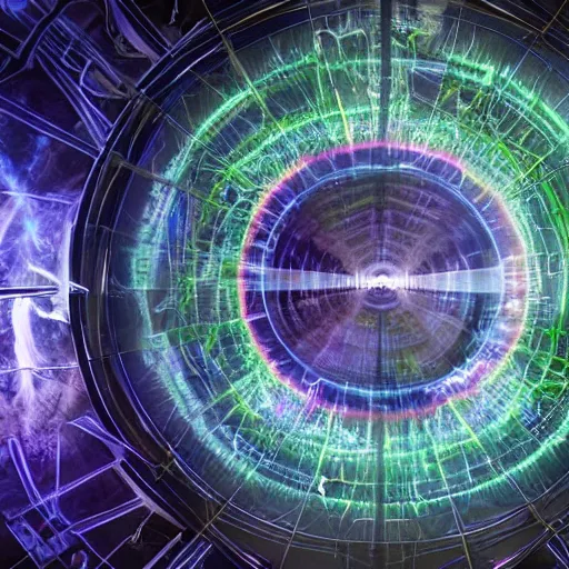 Image similar to cern portal opening rip in dimension