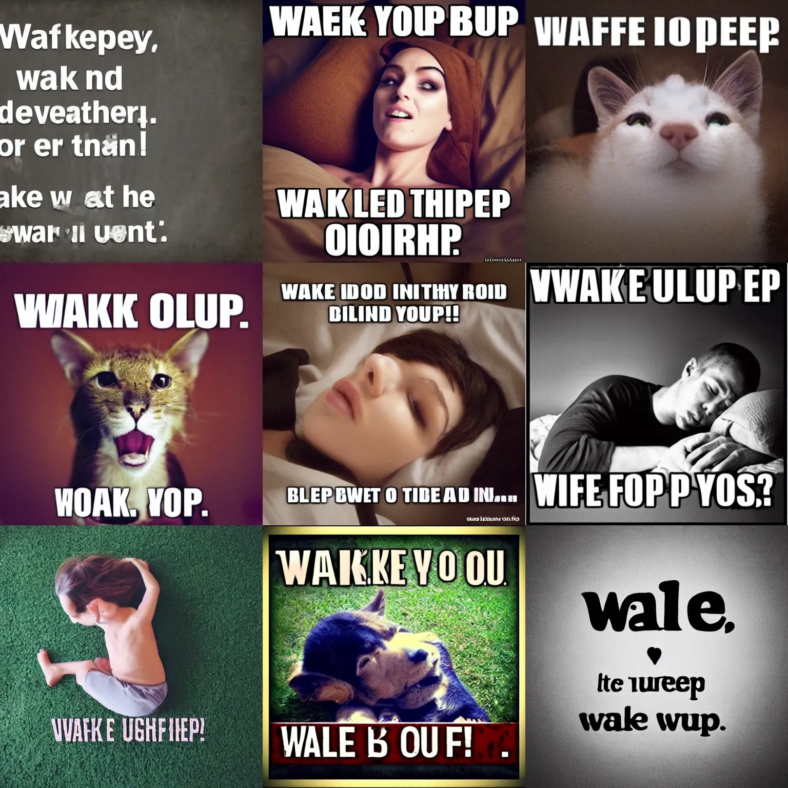 Prompt: wake up. please?