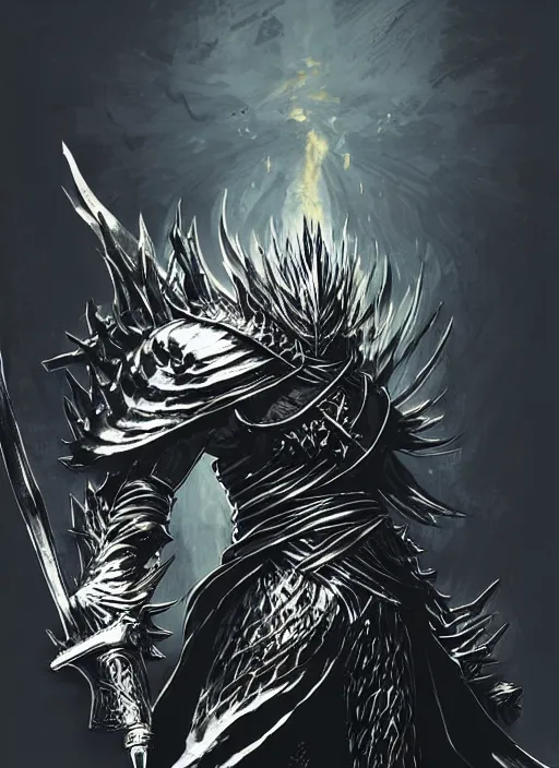 the nameless king from dark souls 3. in style of yoji | Stable ...