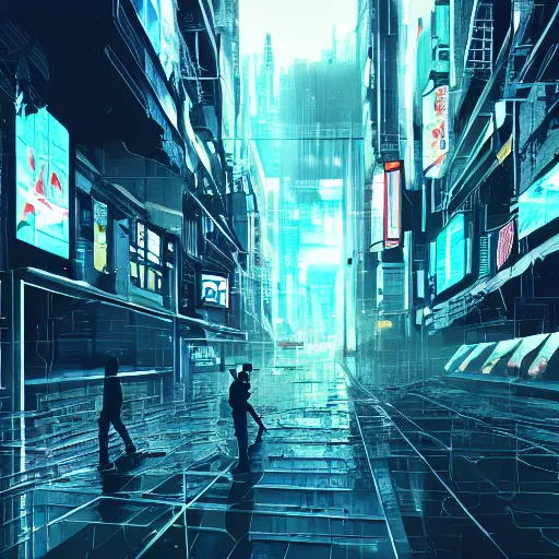 liminal space cyberpunk | Stable Diffusion