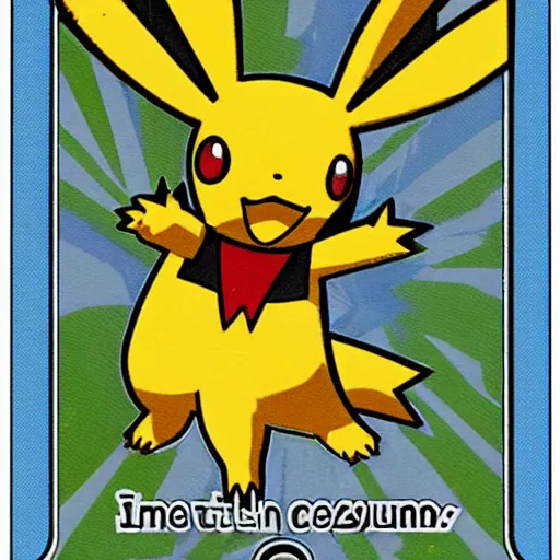 Image similar to A pokémon card from 2001