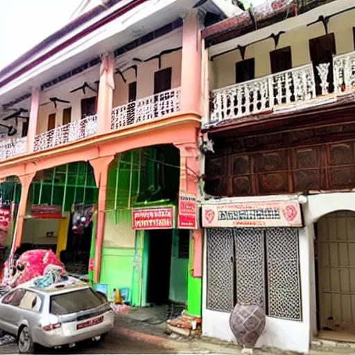 Prompt: penang heritage pre-war shop house