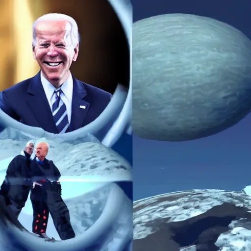 Image similar to Joe Biden in No Man's sky
