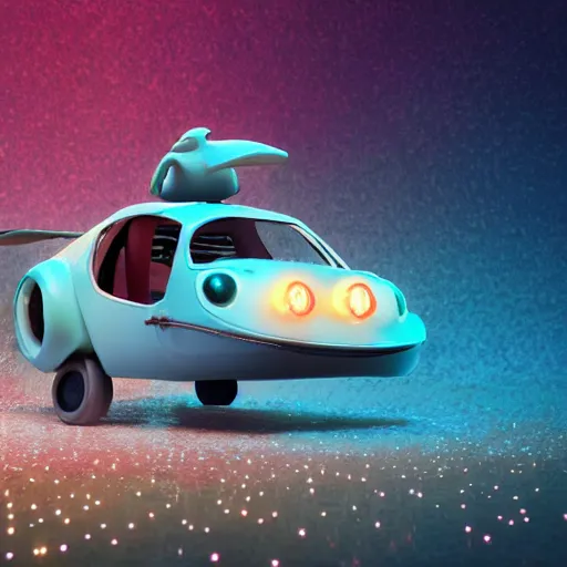 Prompt: tiny wooden flying car, plankton, floating, rbc, radiolaria, protophyta, micro - organisms, center frame, symmetric, rim light, marine microbiology, bioluminescence, electric, soft, concept art, intricate details, highly detailed, colorful, photorealistic, disney pixar, octane render, iridescent, anime, 8 k