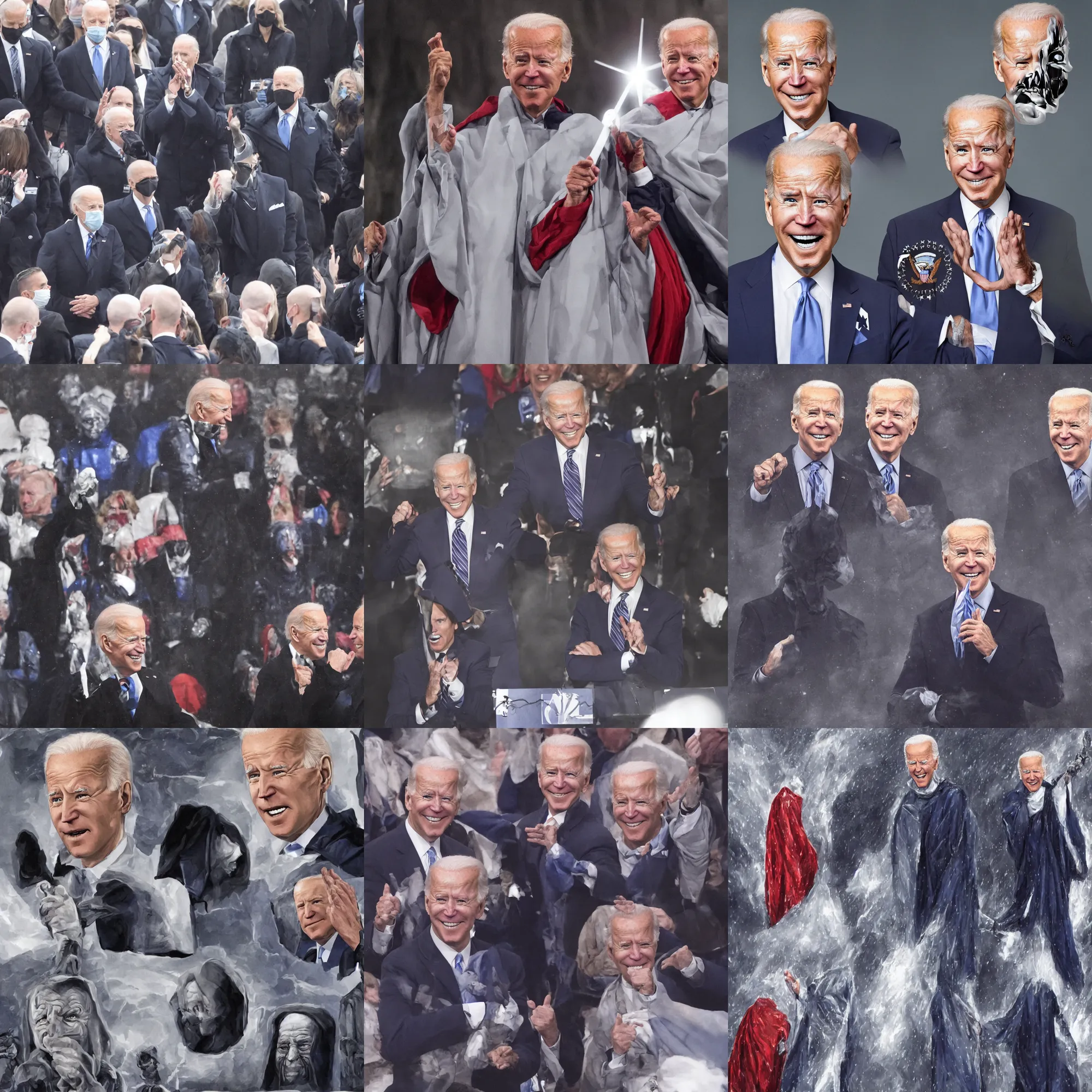 Prompt: joe biden as emperor palpatine