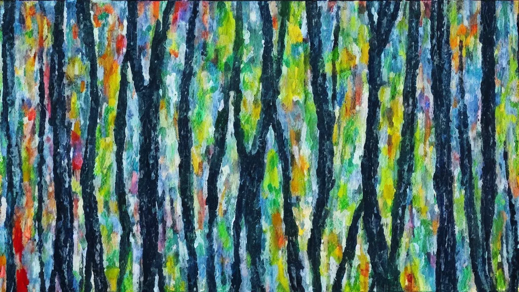 Image similar to trees in forest flat 2 d art atey ghalian