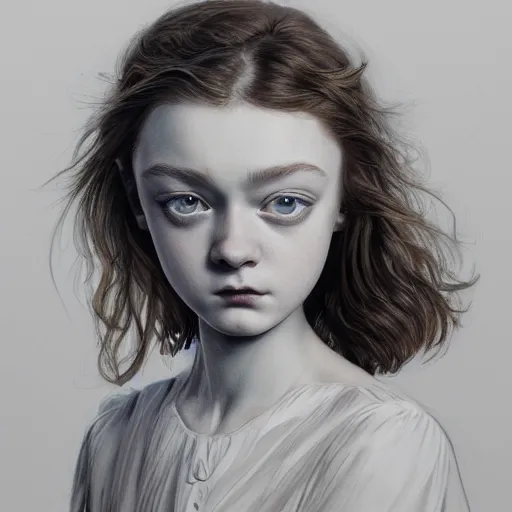 Image similar to sadie sink bitches brew, absurdly beautiful, elegant, young sensual graceful, ultrafine hyperrealistic detailed face illustration by kim jung gi, irakli nadar, sharp focus, saturated colors, octopath traveler, final fantasy, unreal engine highly rendered, global illumination, radiant light, intricate environment