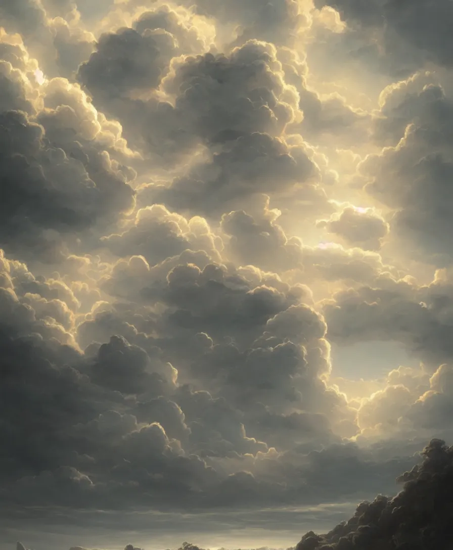 Image similar to hyper realistic brother the clouds, illustrated by greg rutkowski, beautiful volumetric lighting, intricate, ultra detailed, photorealistic, trending on artstation, octane render, 8 k